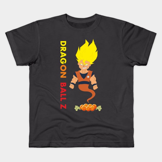 GOKU Kids T-Shirt by Charlie_Vermillion